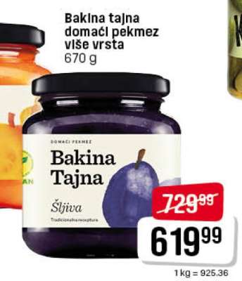Bakina tajna domaći pekmez