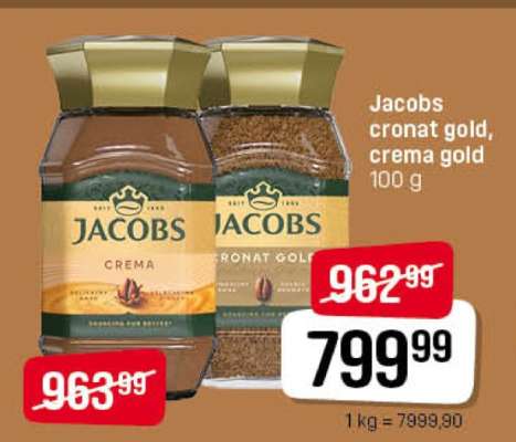 Jacobs cronat gold, crema gold