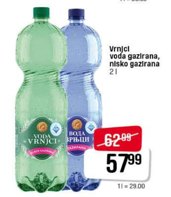 Vrnjačka voda gazirana, nisko gazirana