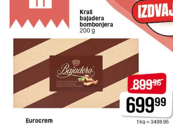 Kraš bajadera bombonjera