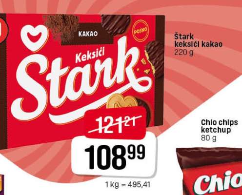 Štark keksici kakao