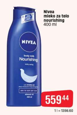 Nivea mleko za telo nourishing