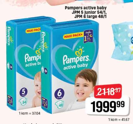 Pampers active baby