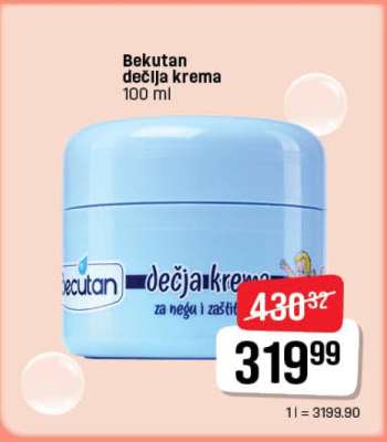 Bekutan dečja krema