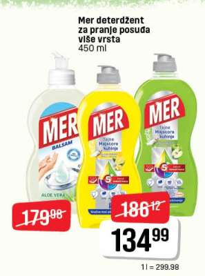 MER deterdžent za pranje posuđa