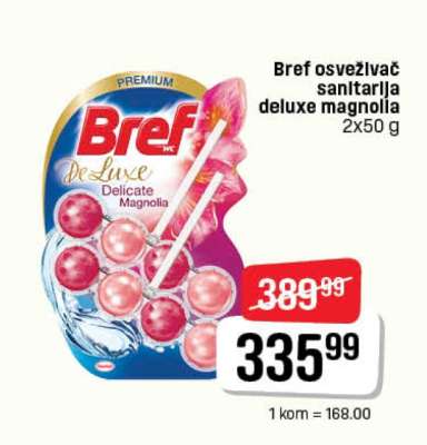 Bref osveživač sanitarija deluxe magnolia