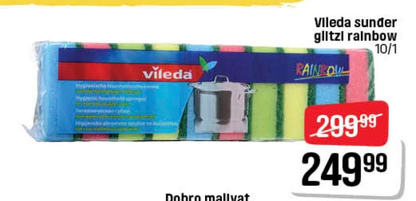 Vileda sunđer Glitzl rainbow