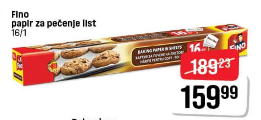 Fino papir za pečenje list 16/1