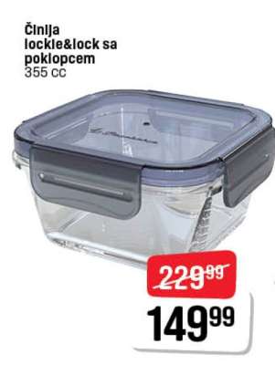 Činija lockle&lock sa poklopcem