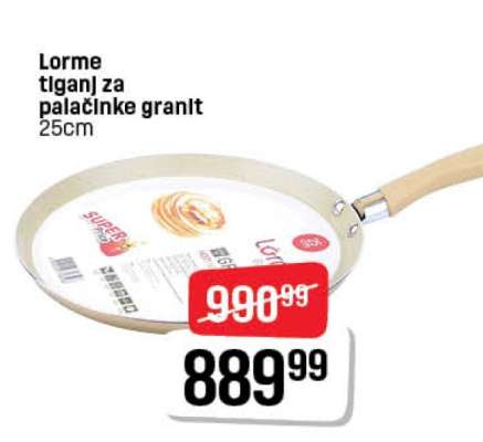 Lorme tiganj za palačinke granit 25cm