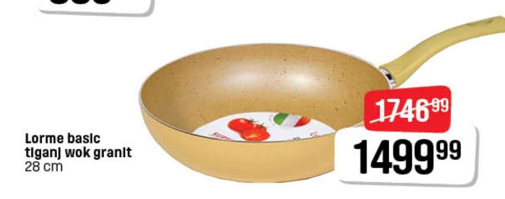 Lorme basic tiganj wok granit 28 cm