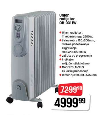 Union radijator OR-0311W