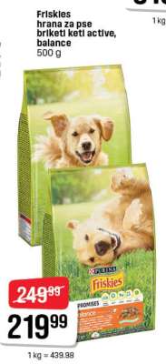 Friskies hrana za pse briketi ketl active, balance