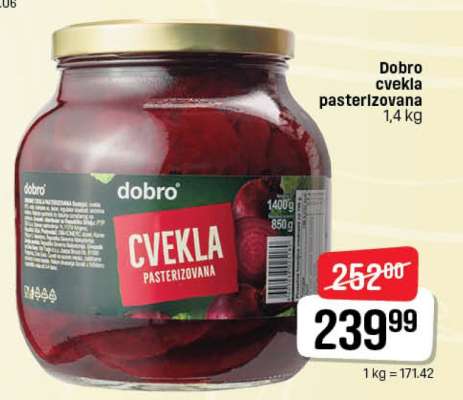 Dobro cvekla pasterizovana