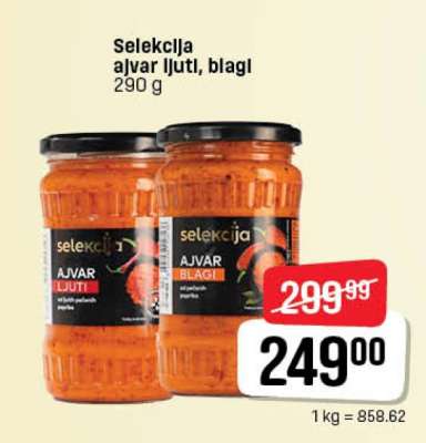 Selekcija ajvar ljuti, blagi