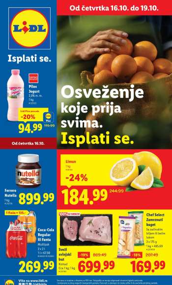 Lidl katalog - 16.10.2025 - 22.10.2025.