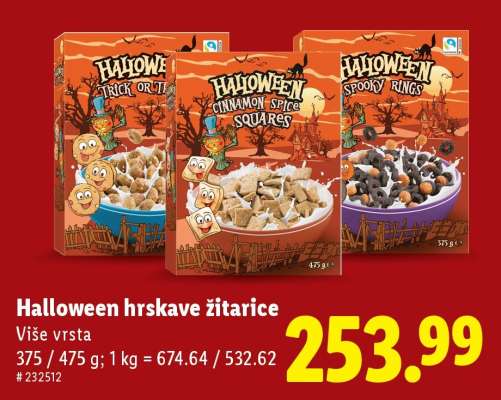 Halloween Hrskave žitarice