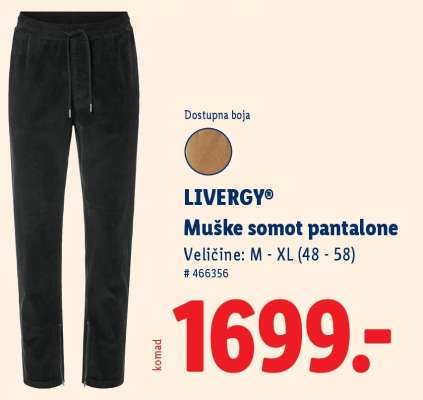 Muške somot pantalone