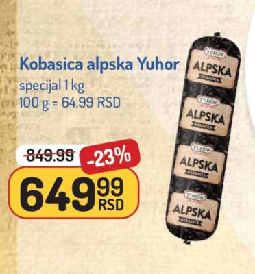 Kobasica alpska Yuhor