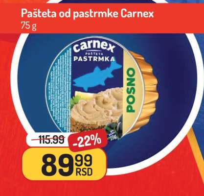 Pašteta od pastrmke Carnex