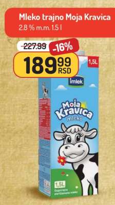 Mleko trajno Moja Kravica