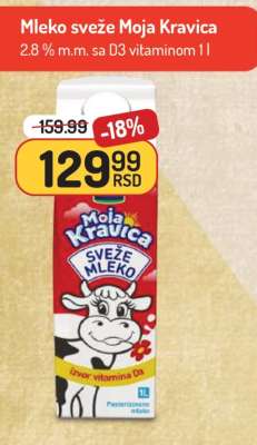 Mleko sveže Moja Kravica