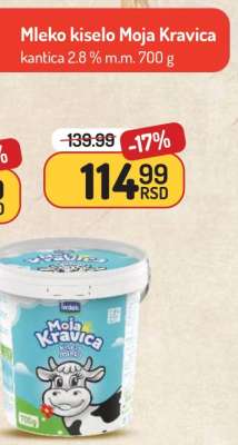 Mleko kiselo Moja Kravica
