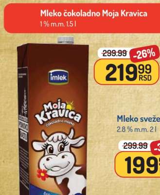 Mleko čokoladno Moja Kravica