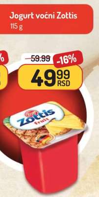 Jogurt voćni Zottis