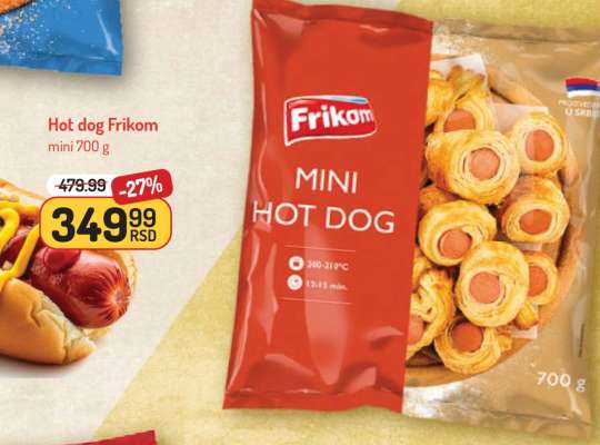 Hot dog Frikom mini 700 g