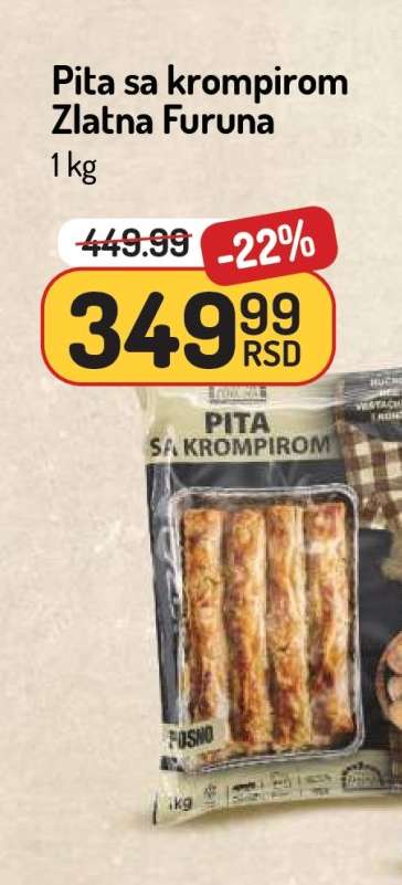 Pita sa krompirom Zlatna Furuna