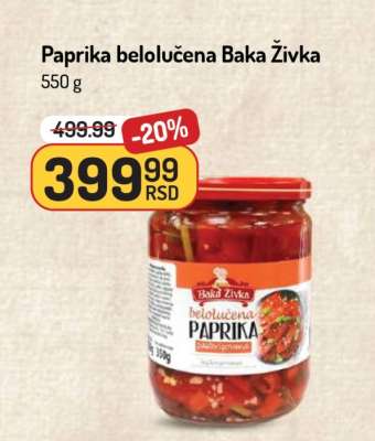 Paprika belolučena Baka Živka