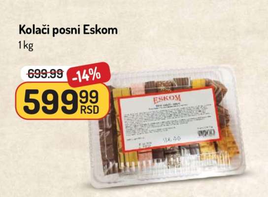 Kolači posni Eskom
