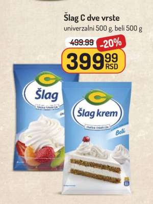 Šlag C dve vrste