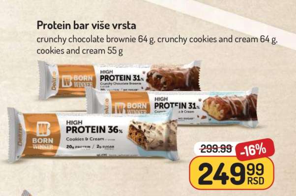 Protein bar više vrsta