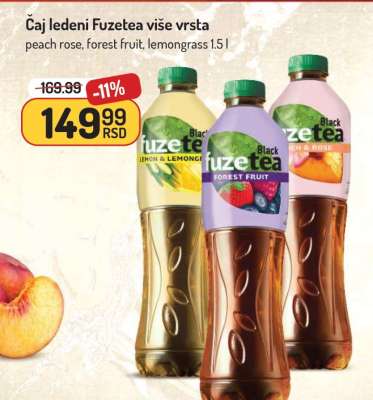 Čaj ledeni Fuzetea više vrsta