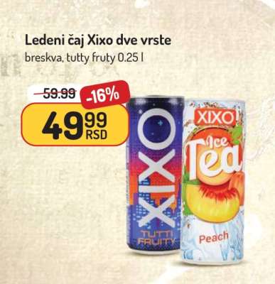 Ledeni čaj Xixo dve vrste