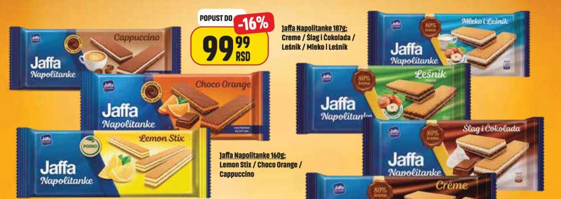 Jaffa Napolitanke 187g