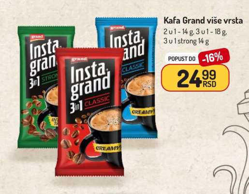 Kafa Grand više vrsta
