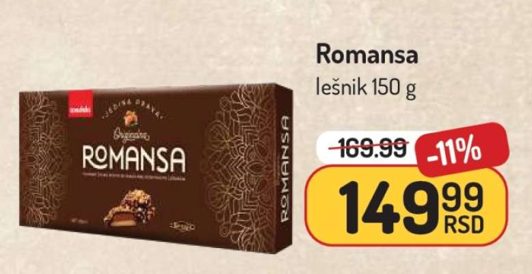 Romansa lešnik 150 g