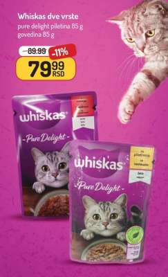 Whiskas dve vrste