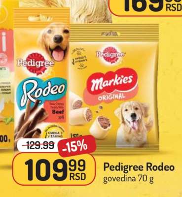 Pedigree Rodeo govedina 70 g