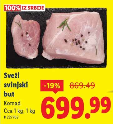 Sveži svinjski but