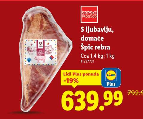 S ljubavlju, domaće Špic rebra