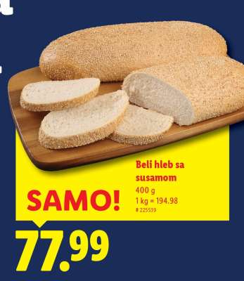 Beli hleb sa susamom
