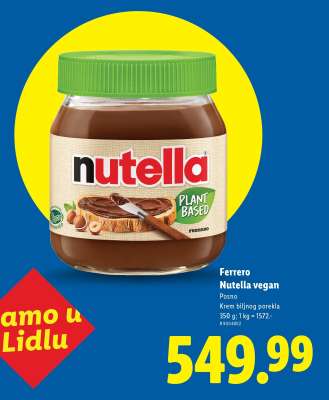 Ferrero Nutella vegan