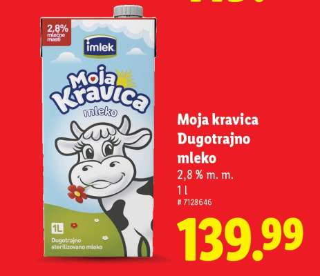 MOJA KRAVICA DUGOTRAJNO MLEKO