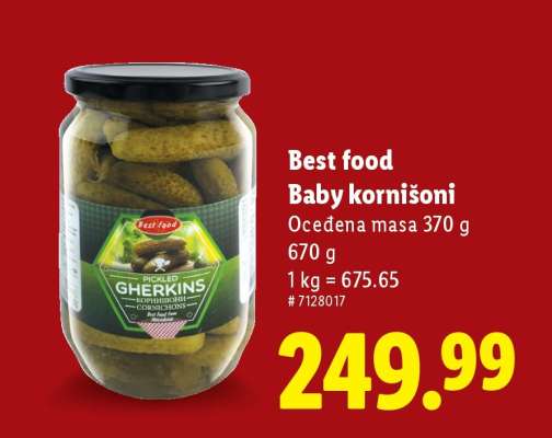 Best food Baby kornišoni