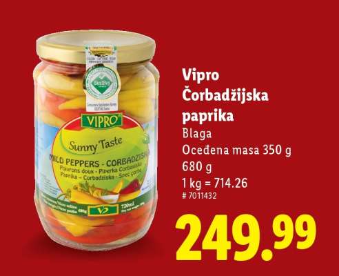 Vipro Čorbadžijska paprika