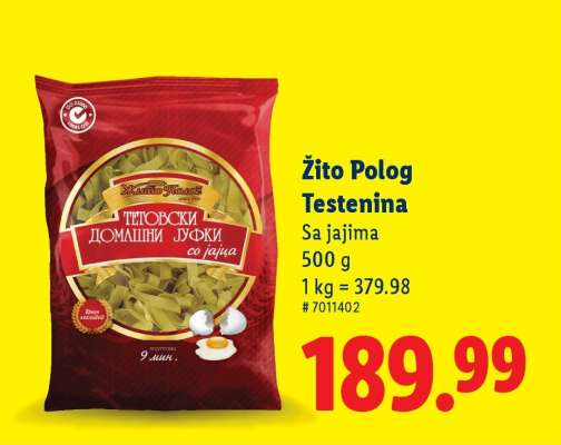 Žito Polog Testenina